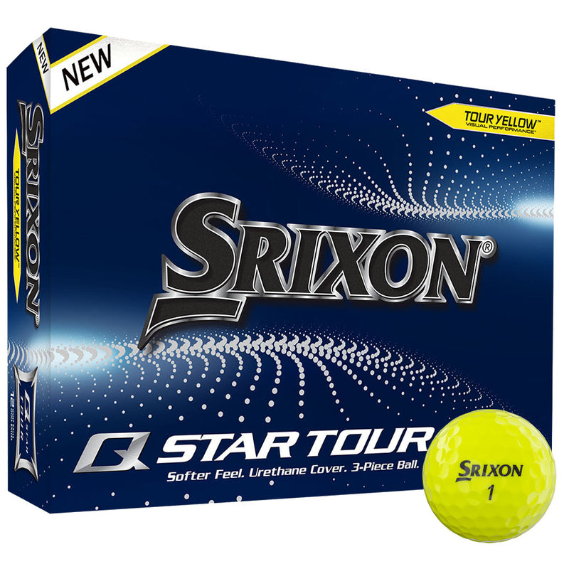 Srixon Q-Star Tour 4 Golf Balls - Tour Yellow - 12 Pack