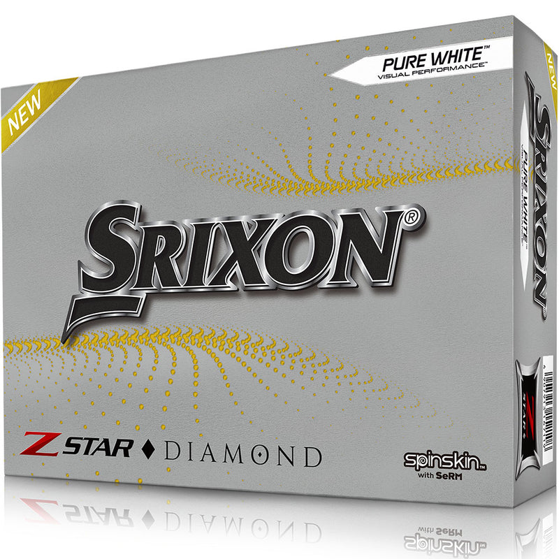 Srixon Z-Star Diamond Golf Balls - Pure White - Double Dozen