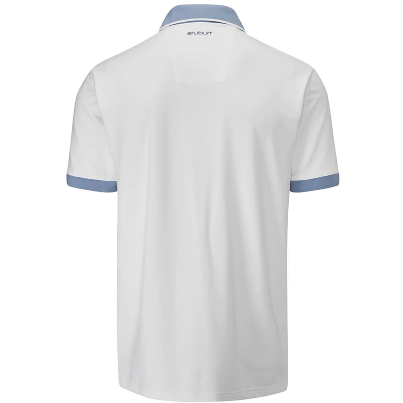 Stuburt Monarch Polo Shirt - White/Mountain