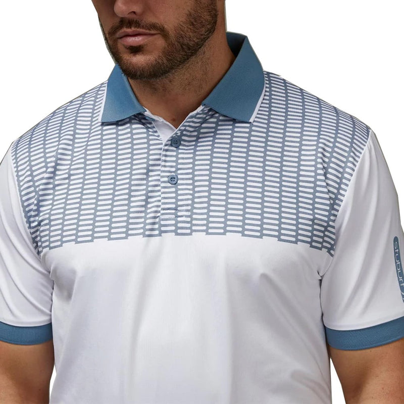 Stuburt Monarch Polo Shirt - White/Mountain