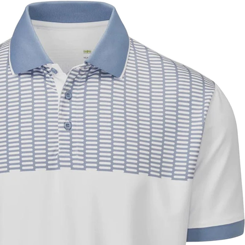 Stuburt Monarch Polo Shirt - White/Mountain