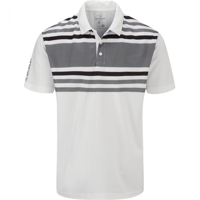 Stuburt Evolve Pure Stripe Polo - White/Storm