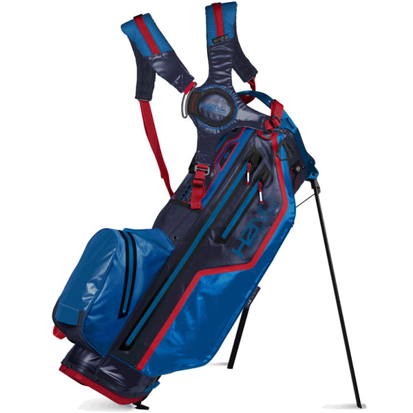 Sun Mountain H2NO Lite Waterproof Stand Bag - Navy/Cobalt/Red