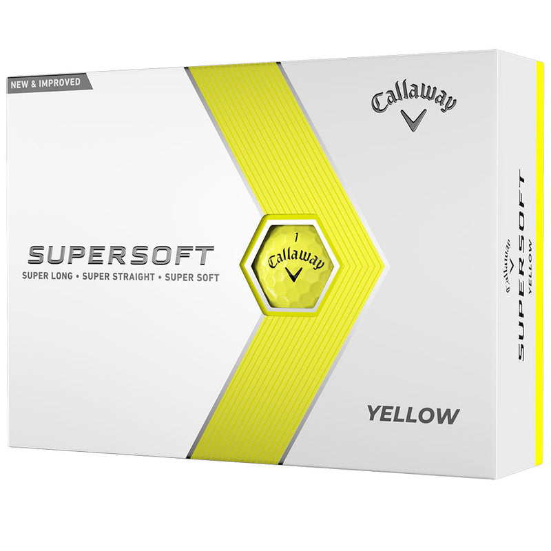 Callaway Supersoft Golf Balls - Yellow 12 - Pack