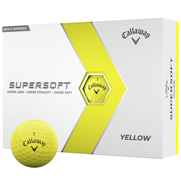 Callaway Supersoft Golf Balls - Yellow 12 - Pack