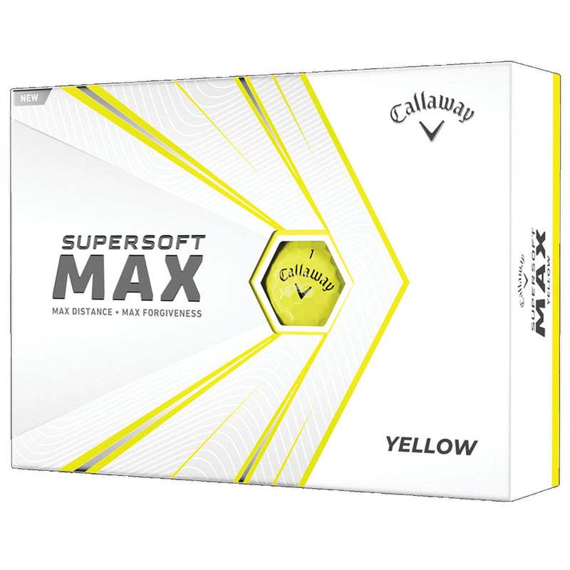 Callaway Supersoft Max Golf Balls - Yellow - 12 Pack