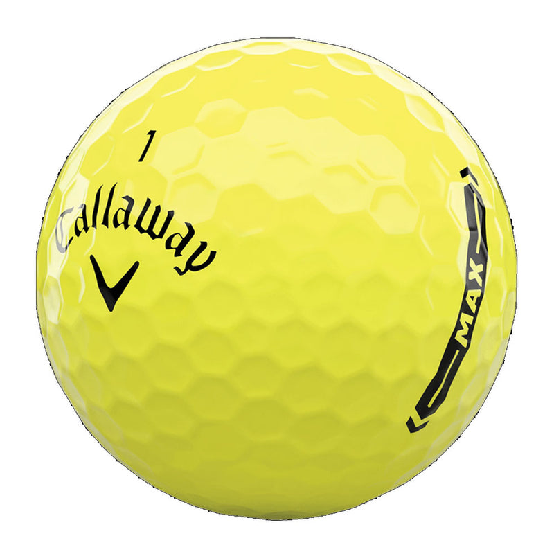 Callaway Supersoft Max Golf Balls - Yellow - 12 Pack