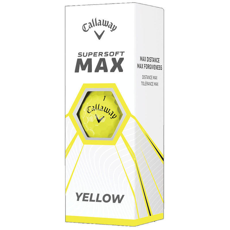 Callaway Supersoft Max Golf Balls - Yellow - 12 Pack