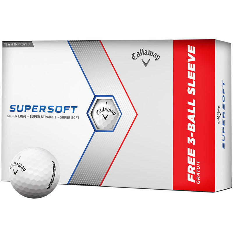 Callaway Supersoft Golf Balls - White - Bonus 15 Pack