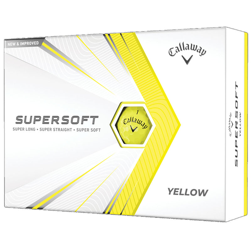 Callaway Supersoft Golf Balls - Yellow - 12 Pack