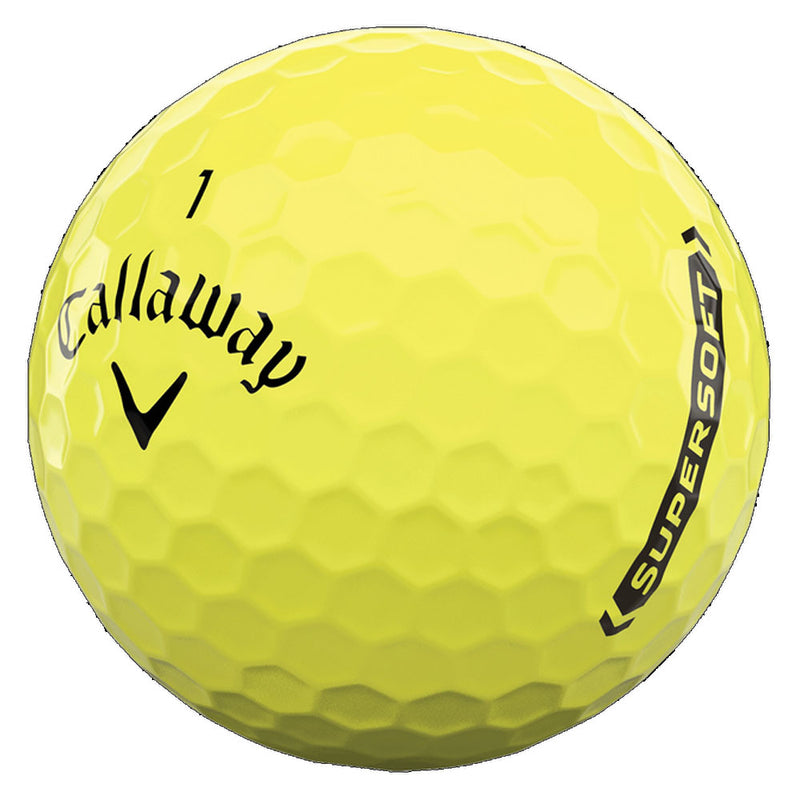 Callaway Supersoft Golf Balls - Yellow - 12 Pack