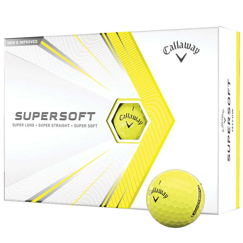 Callaway Supersoft Golf Balls - Yellow - 12 Pack