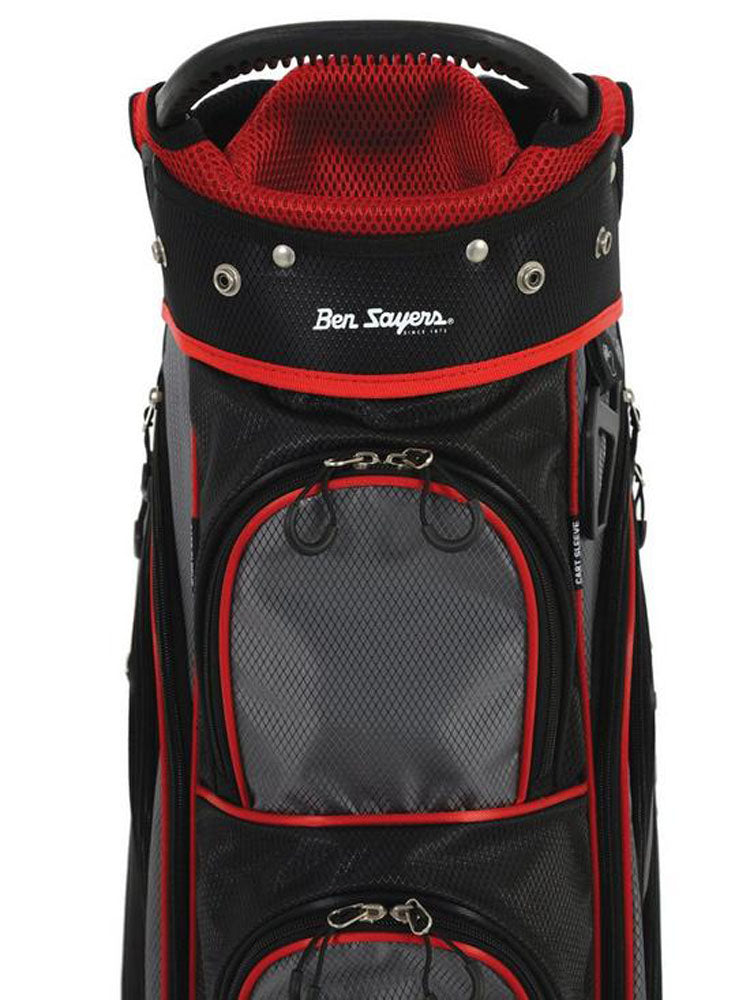 Ben Sayers XS Cart Bag - Grey/Red