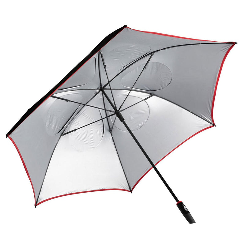 Titleist Tour Double Canopy Umbrella - Black/White/Red