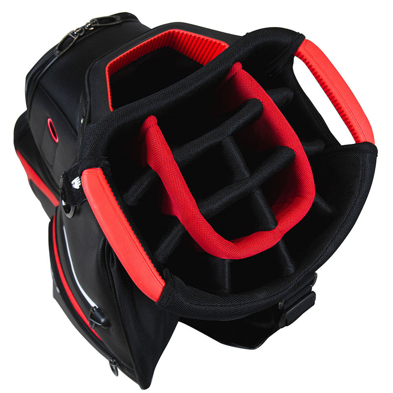 TaylorMade Deluxe Cart Bag - Black/Red