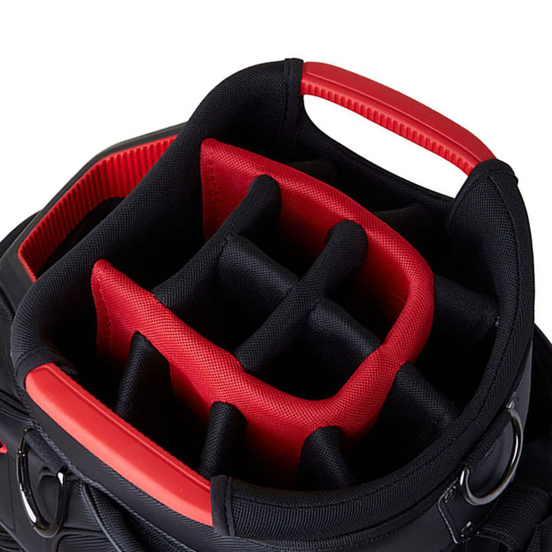 TaylorMade Deluxe Cart Bag - Black/Red