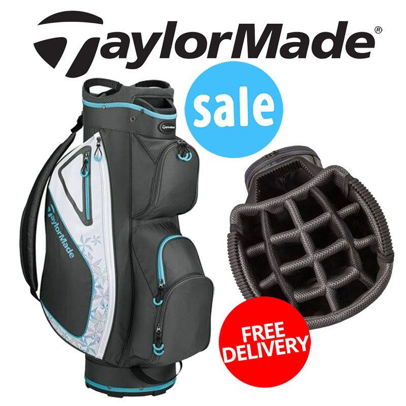 TaylorMade Kalea Ladies Cart Bag - Charcoal/Blue