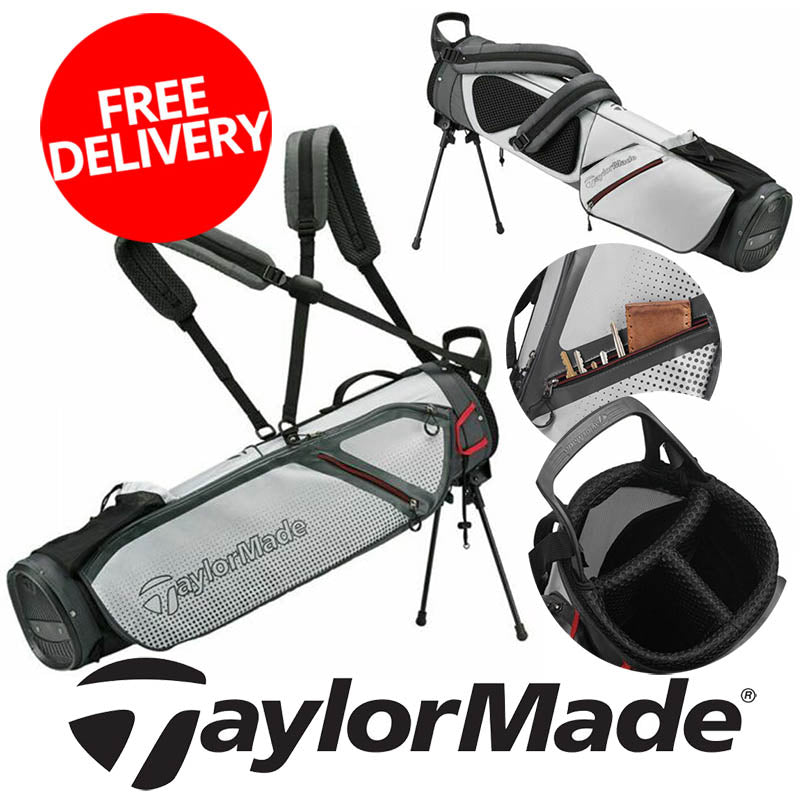 TaylorMade Quiver Stand Bag - Lite Grey/White