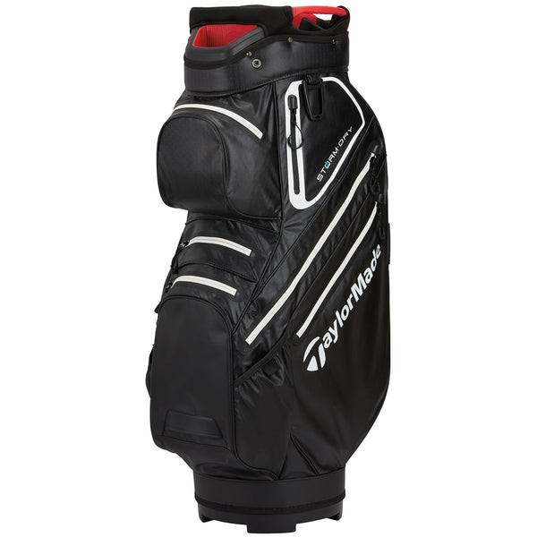 TaylorMade StormDry Cart Bag - Black/White/Red