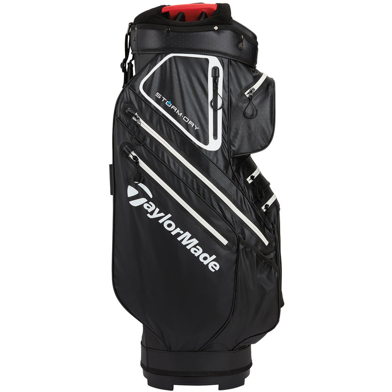 TaylorMade StormDry Cart Bag - Black/White/Red