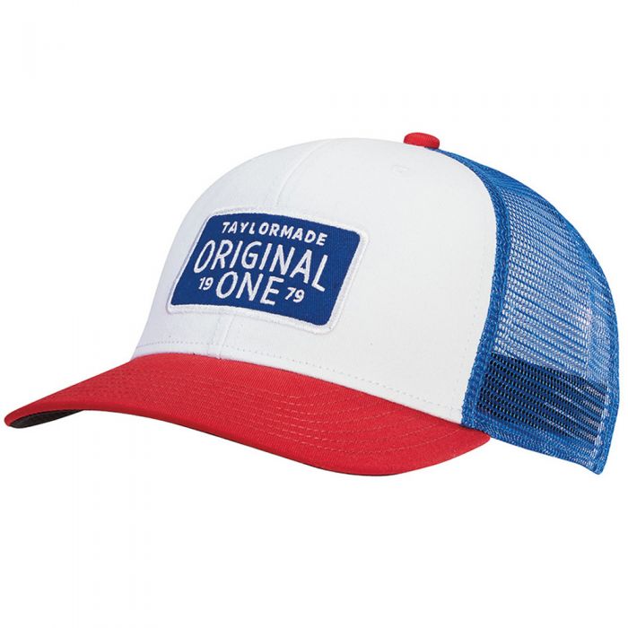 TaylorMade Original One Trucker Cap - Red/White/Blue