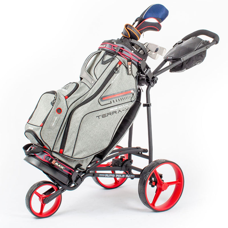 Big Max Terra X Cart Bag - Navy/Silver/Red