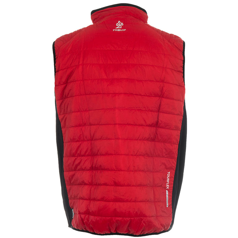 ProQuip Therma Tour Quilted Golf Gilet - Red