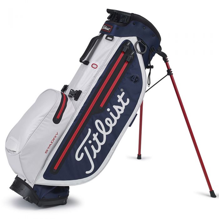 Titleist Players 4 Plus StaDry Waterproof Stand Bag - Navy/White/Red