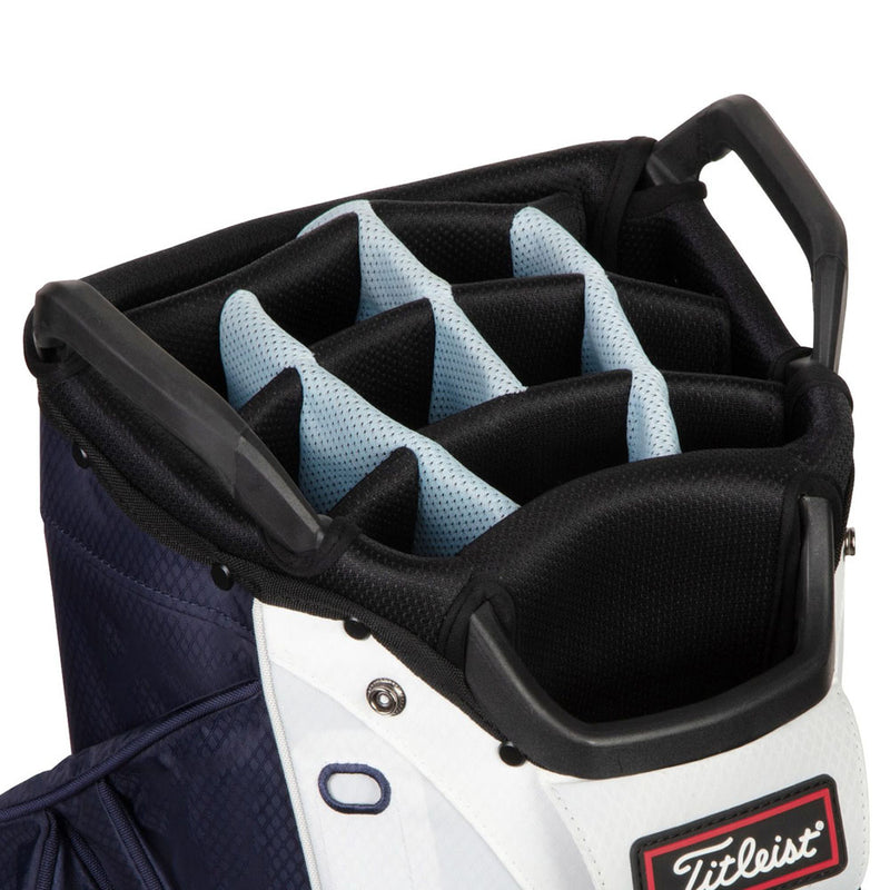 Titleist StaDry Cart 14 Waterproof Cart Bag - Navy/White/Sky