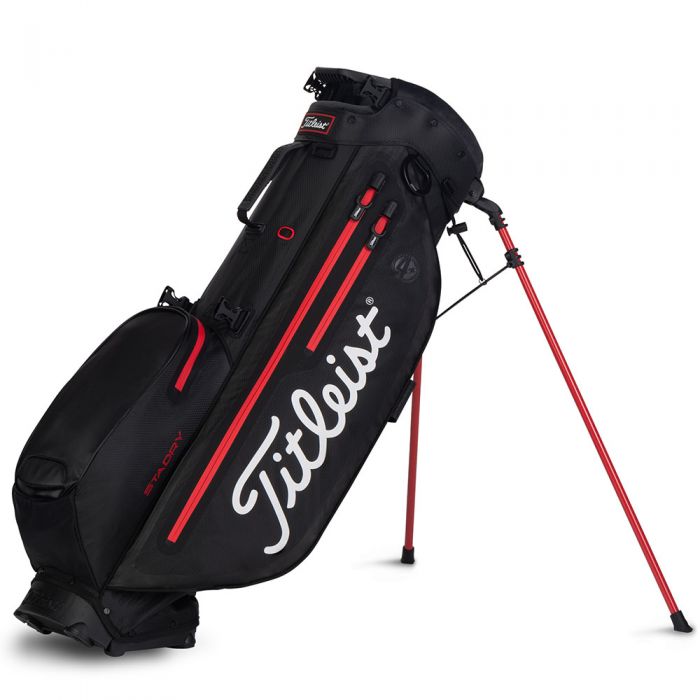 Titleist Players 4 Plus StaDry Waterproof Stand Bag - Black/Red