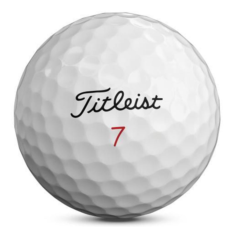 Titleist Pro V1x Single Number Golf Balls - White - 12 Pack