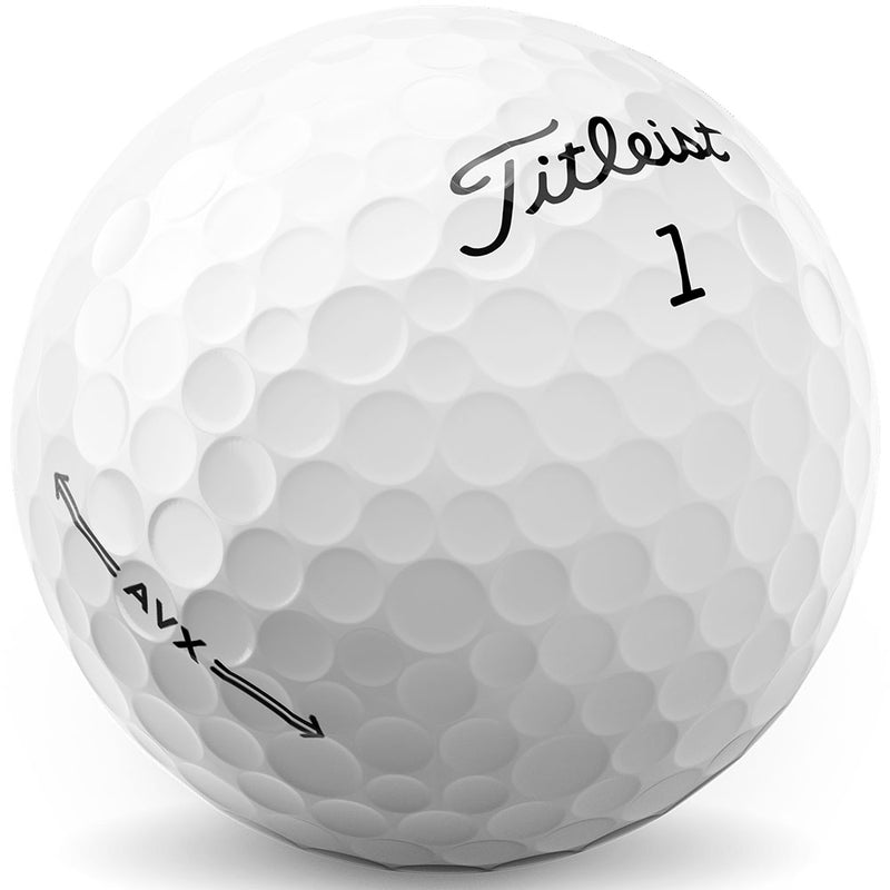 Titleist AVX '23 Golf Balls - White - Double Dozen