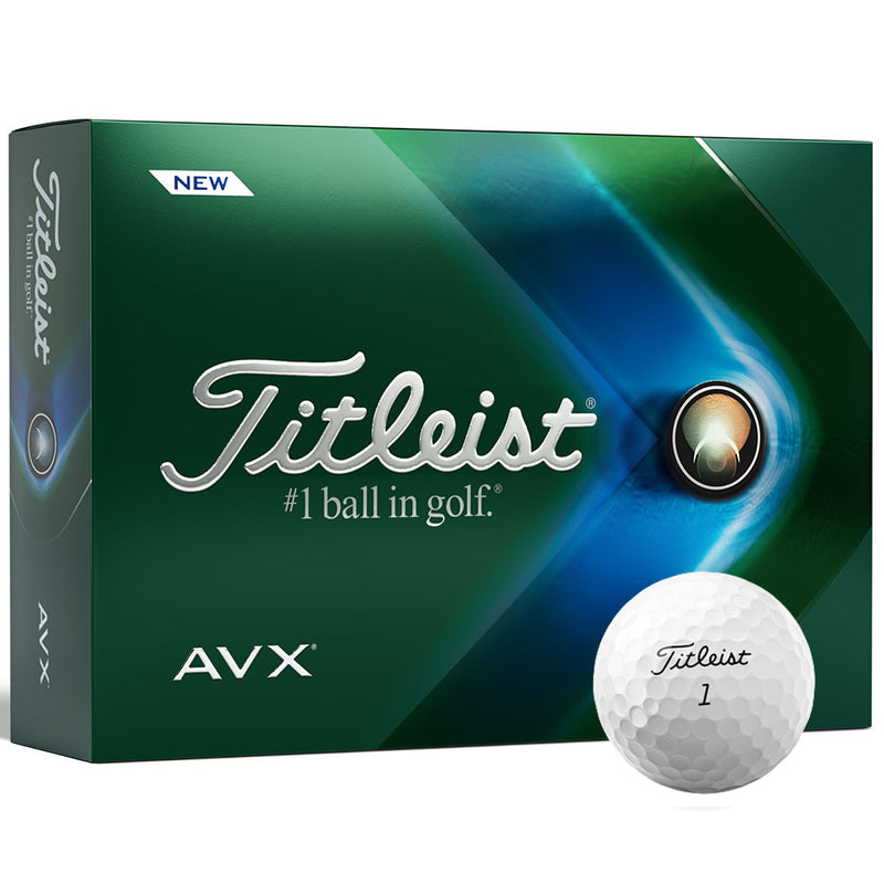 Titleist AVX '23 Golf Balls - White - Double Dozen