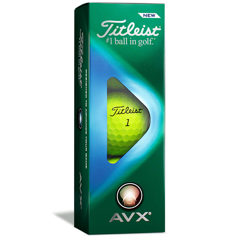 Titleist AVX '23 Golf Balls - Yellow - Double Dozen