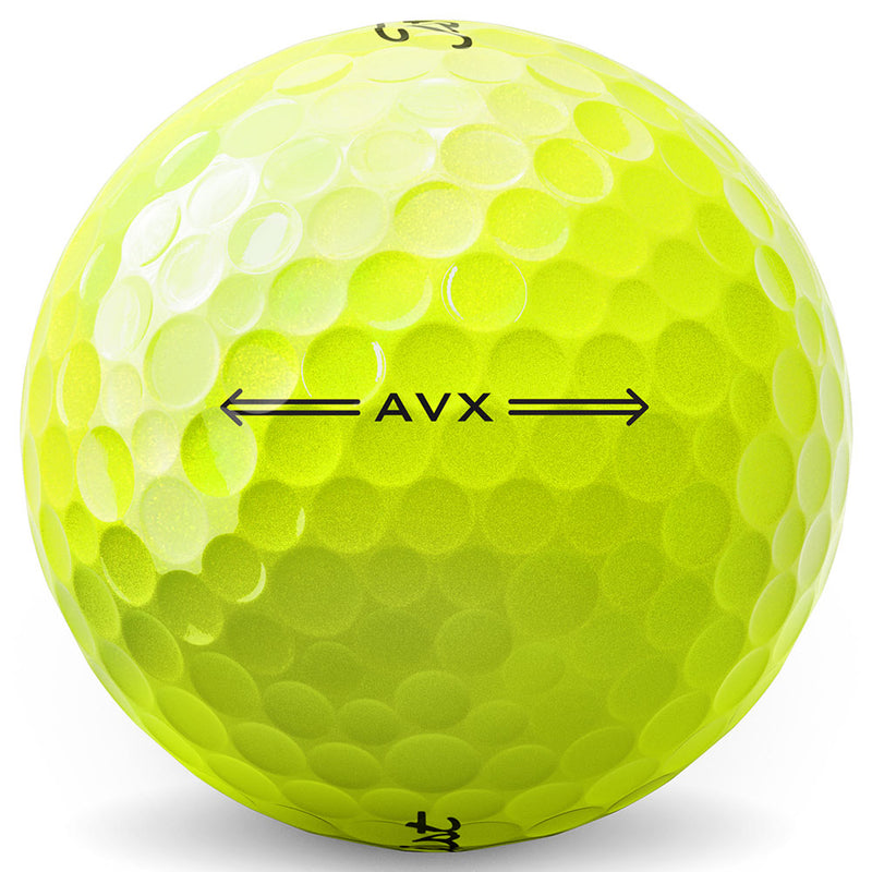 Titleist AVX '23 Golf Balls - Yellow - Double Dozen