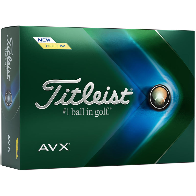 Titleist AVX '23 Golf Balls - Yellow - Double Dozen