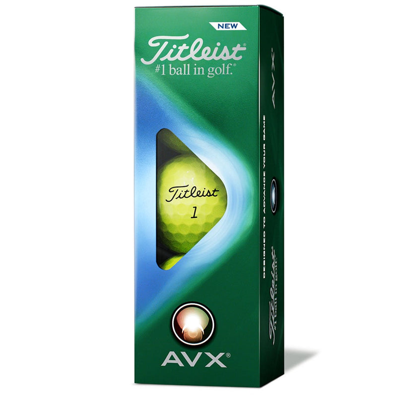 Titleist AVX '23 Golf Balls - Yellow - Double Dozen