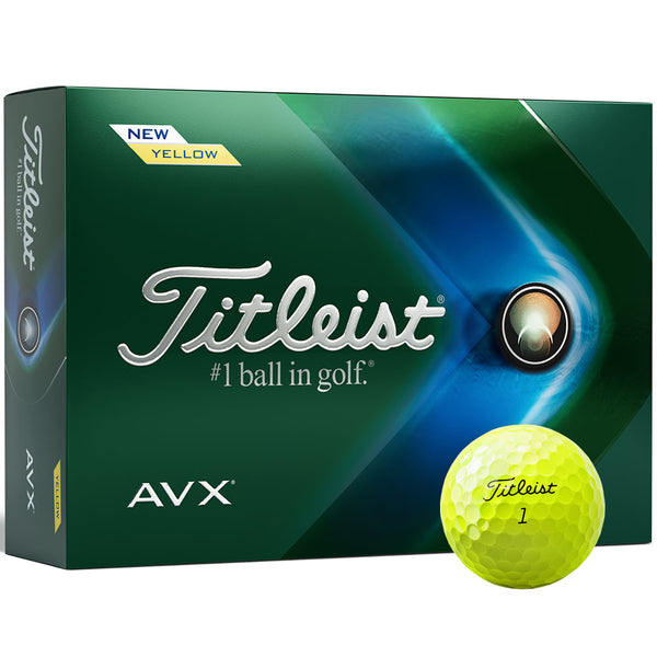 Titleist AVX '23 Golf Balls - Yellow - 12 Pack