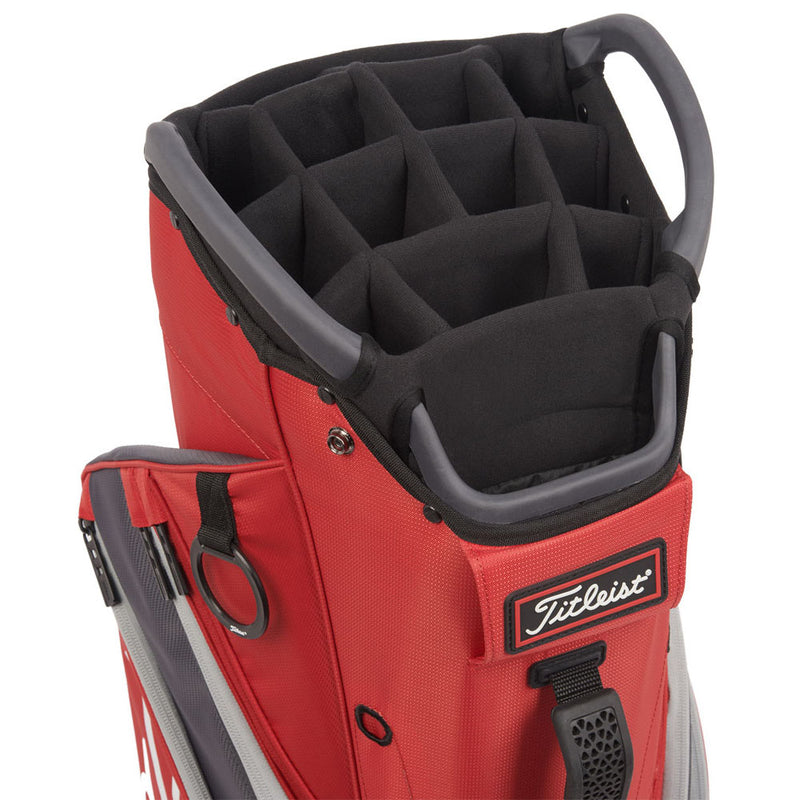 Titleist Cart 14 Lightweight Cart Bag Dark Red/Graphite/Grey