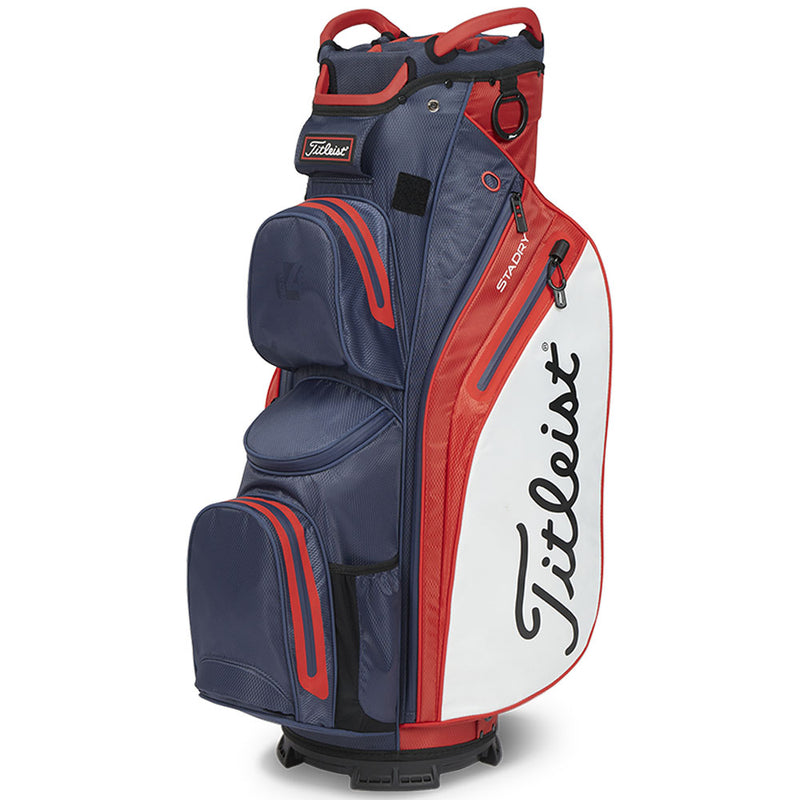 Titleist Cart 14 StaDry Waterproof Cart Bag - Navy/Red/White