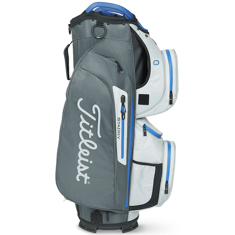 Titleist Cart 15 StaDry Waterproof Cart Bag - Charcoal/Grey/Royal