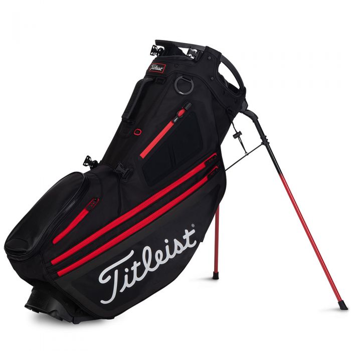 Titleist Hybrid 14 Stand Bag - Black/Black/Red