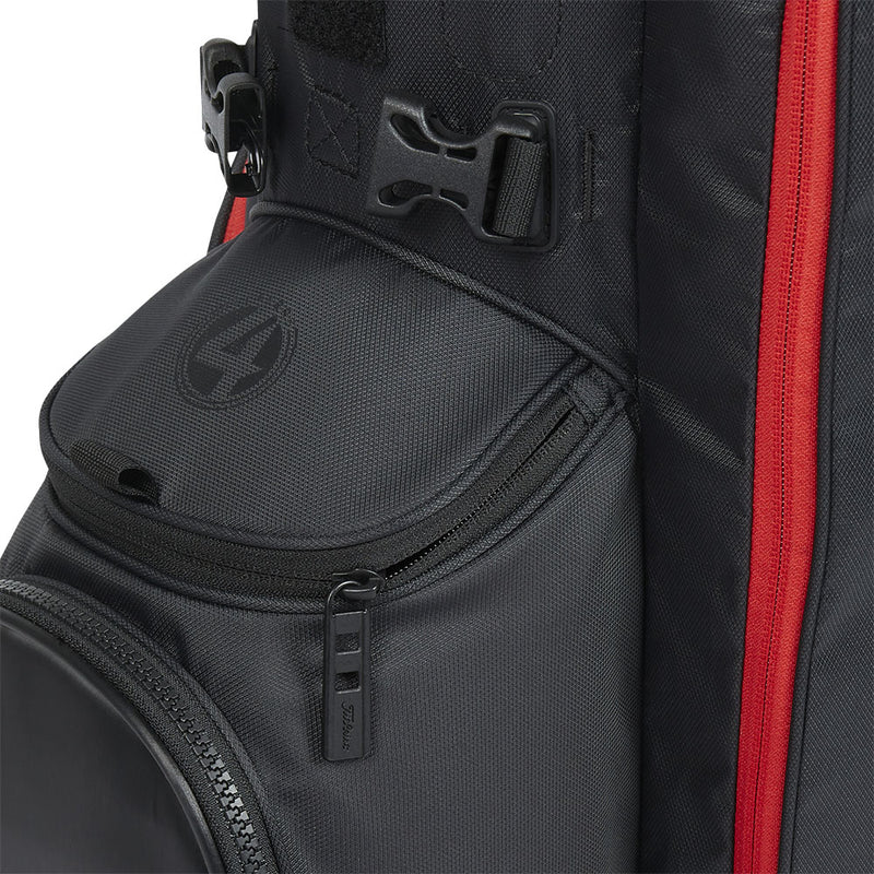 Titleist Players 4 Stand Bag - Black/Black/Red