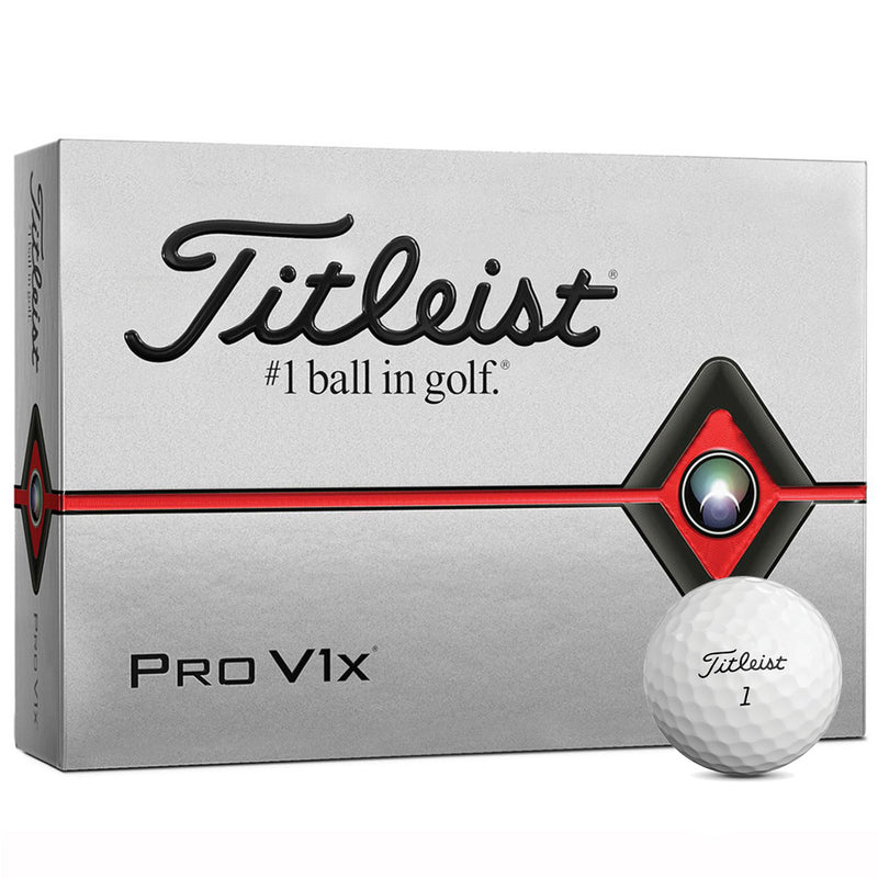 Titleist Pro V1 X White Golf Balls - 12 Pack