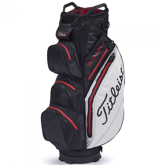 Titleist StaDry Cart Bag - Black/White/Red