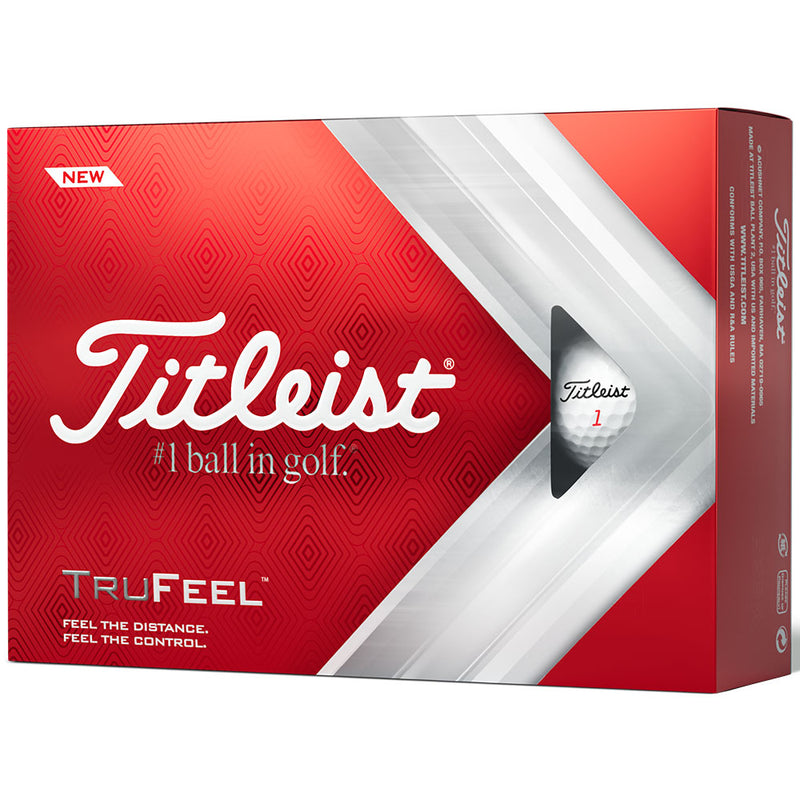 Titleist TruFeel '22 Golf Balls - White - 12 Pack