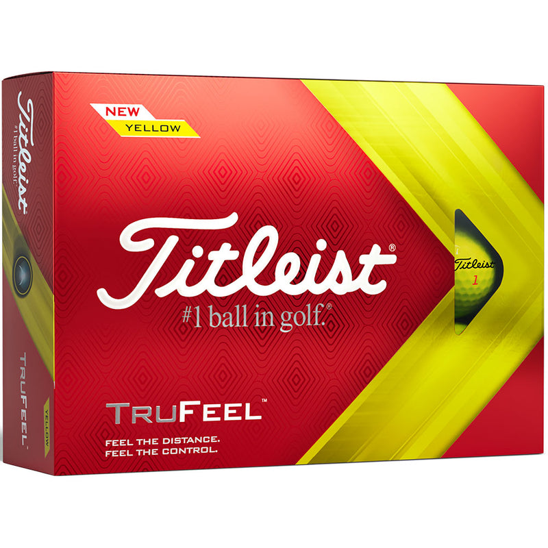 Titleist TruFeel '22 Golf Balls - Yellow - Double Dozen