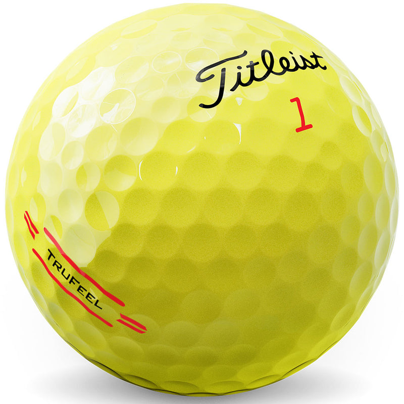 Titleist TruFeel '22 Golf Balls - Yellow - Double Dozen