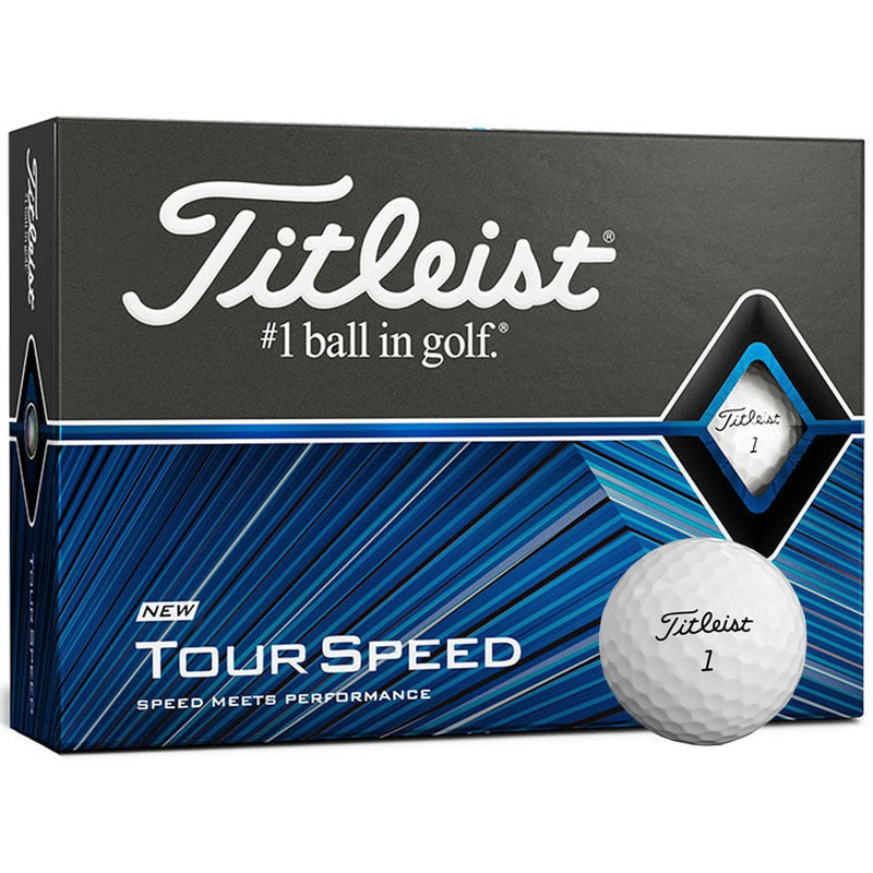 Titleist Tour Speed Golf Balls - White - 12 Pack