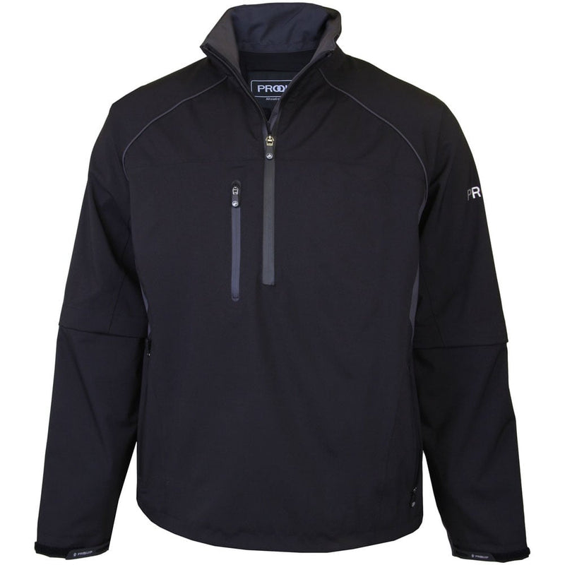 Proquip Tourflex 360 Elite 1/2 Zip Waterproof Jacket - Black/Iron Grey